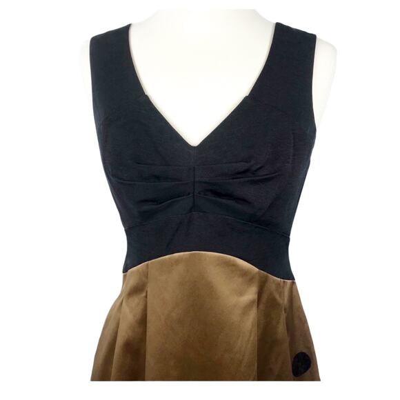 AYSHA Cocktail Dress Black Bronze Sequins Sleeveless Fit & Flare Party 0 EUC - Picture 4 of 9